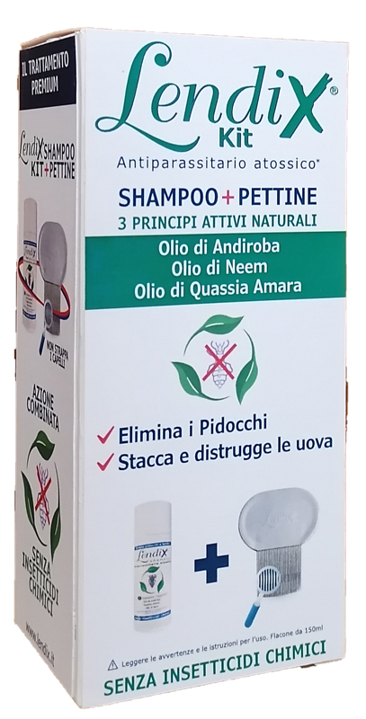 LENDIX KIT SHAMPOO 150ML + PETTINE PREMIUM ANTIPIDOCCHI - farmasconti.eu