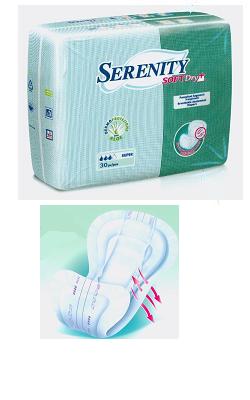 PANNOLONE PER INCONTINENZA SAGOMATO SERENITY SOFTDRY+ ALOE SUPER 30 PEZZI - farmasconti.eu