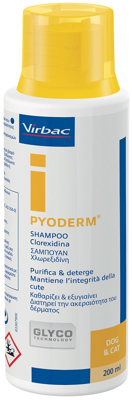 PYODERM SHAMPOO CLOREXIDINA PURIFICA E DETERGE CANE E GATTO 200 ML - farmasconti.eu