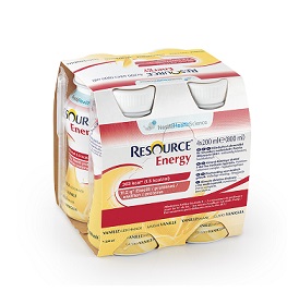 RESOURCE ENERGY VANIGLIA 4 BOTTIGLIE 200 ML NUOVO PACKAGING - farmasconti.eu