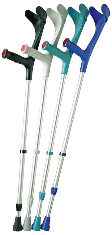 CANADESE IN LEGA LEGGERA CON BLOCCO RAPIDO DELLA REGOLAZIONE DELL'ALTEZZA A VITE+CLIP DI SICUREZZA A PRESSIONE CON CATARIFRANGENTE INCORPORATO COLORE BLU - farmasconti.eu