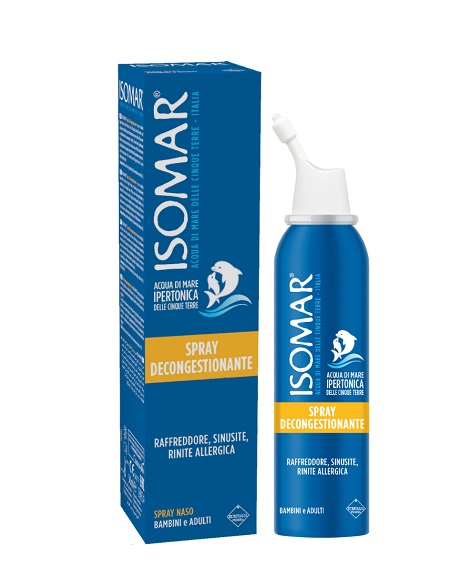 ISOMAR NASO CHIUSO SOLUZIONE ACQUA DI MARE IPERTONICA PER DECONGESTIONE NASO CHIUSO 50 ML - farmasconti.eu