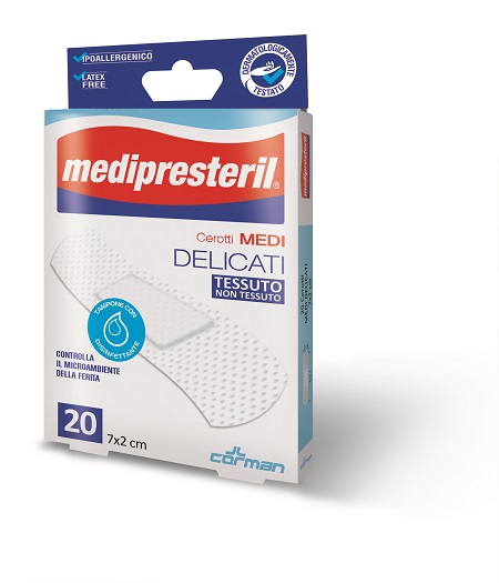 CEROTTO MEDIO MEDIPRESTERIL DELICATO TNT 7X2CM 20 PEZZI - farmasconti.eu