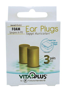 TAPPI AURICOLARI SPUGNA CLASSICI 3 COPPIE + CUSTODIA - farmasconti.eu