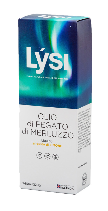 LYSI OLIO FEGATO MERLUZZO LIMONE 240 ML - farmasconti.eu