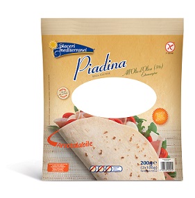 PIACERI MEDITERRANEI PIADINA OLIO D'OLIVA 200 GRAMMI - farmasconti.eu