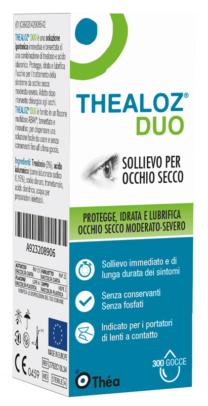 THEALOZ DUO SOLUZIONE OCULARE FLACONE 10 ML - farmasconti.eu