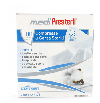 GARZA MEDIPRESTERIL STERILE MONOUSO 18X40 12 PEZZI - farmasconti.eu