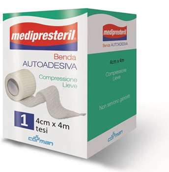 BENDA ADESIVA MEDIPRESTERIL 4X400CM - farmasconti.eu