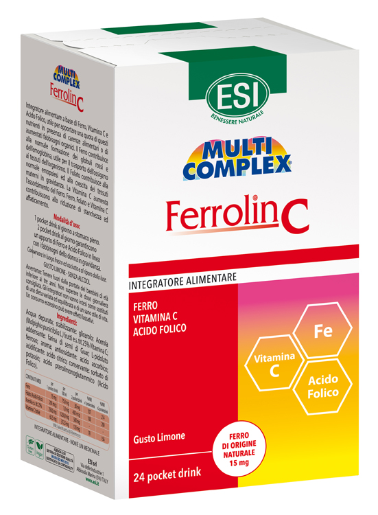 ESI FERROLIN C POCKET DRINK 24 BUSTINE - farmasconti.eu