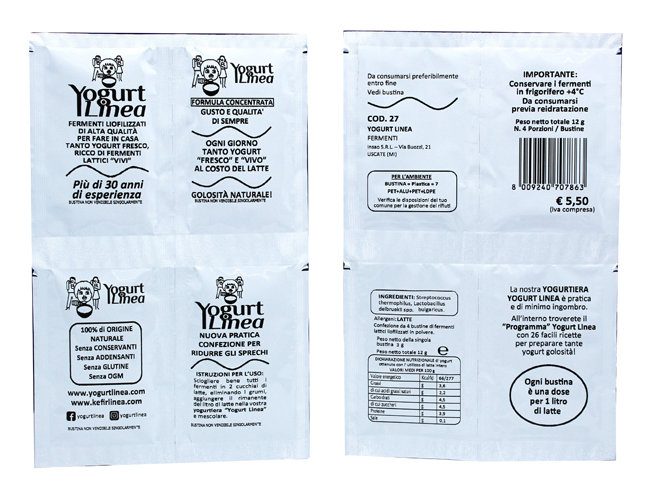 YOGURT LINEA FERMENTI LIOFILIZZATI 4 BUSTINE DA 6,5 G - farmasconti.eu