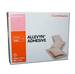 MEDICAZIONE ALLEVYN ADHESIVE 10 CM X 10 CM 10 PEZZI - farmasconti.eu