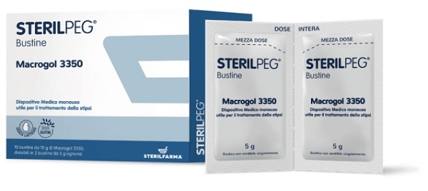 STERILPEG MACROGOL 3350 10 BUSTINE BIPARTITE 10 G - farmasconti.eu