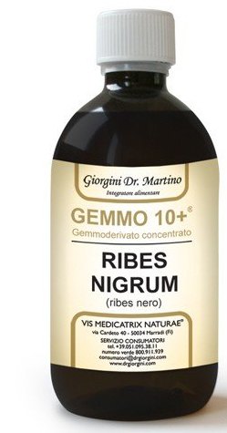 GEMMO 10+ RIBES NERO 500 ML LIQUIDO ANALCOLICO - farmasconti.eu