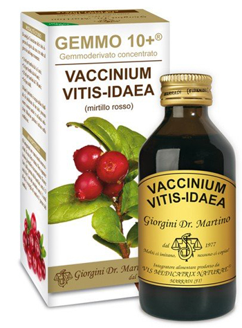 GEMMO 10+ MIRTILLO ROSSO LIQUIDO ANALCOLICO 100 ML - farmasconti.eu