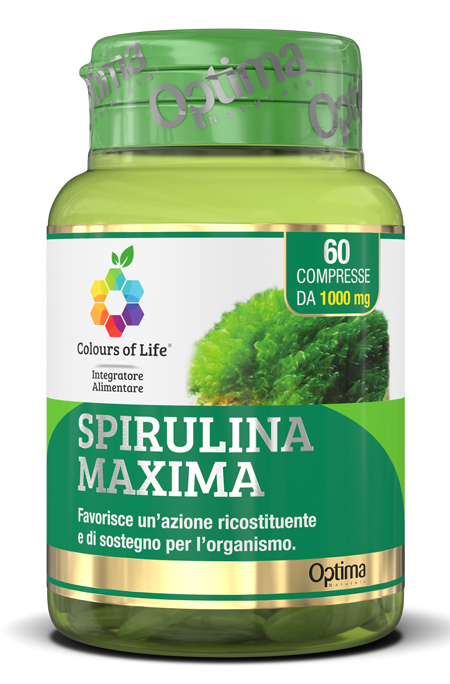 COLOURS OF LIFE SPIRULINA MAXIMA 60 COMPRESSE 1000 MG - farmasconti.eu