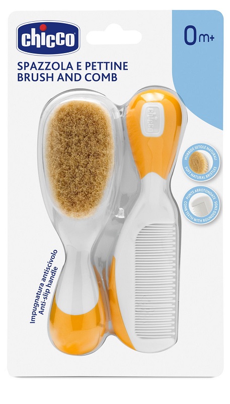 CHICCO SPAZZOLA + PETTINE ARANCIONE - farmasconti.eu