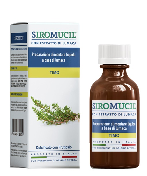 SIROMUCIL PREPARATO ALIMENTARE CON ESTRATTO DI LUMACA AL TIMO 150 ML - farmasconti.eu