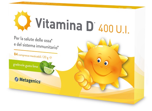 VITAMINA D 400 UI 84 COMPRESSE MASTICABILI GUSTO LIME - farmasconti.eu
