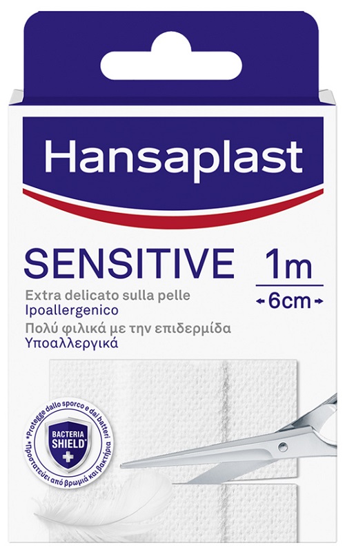 HANSAPLAST STRISCIA SENSITIVE PRETAGLIATA 1X6CM 10 PEZZI - farmasconti.eu
