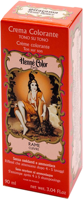 HENNE NUANCE ROSSO RAME NATURALE CUIVRE CREMA HENNE COLOR CREMA COLORANTE PRONTA ALL'USO - farmasconti.eu