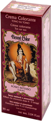 HENNE NUANCE AUBURN ROSSO INTENSO CREMA HENNE COLOR CREMA COLORANTE PRONTA ALL'USO - farmasconti.eu