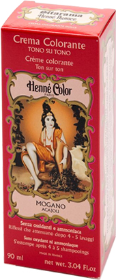 HENNE NUANCE ACAJOU ROSSO MOGANO CREMA HENNE COLOR CREMA COLORANTE PRONTA ALL'USO - farmasconti.eu