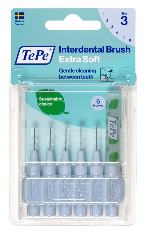 TEPE SCOVOLINO XSOFT BLU 0,6 MM 6 PEZZI - farmasconti.eu