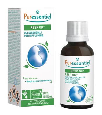 MISCELA RESP OK OLI ESSENZIALI PER DIFFUSIONE 30 ML PURESSENTIEL ECOCERT - farmasconti.eu
