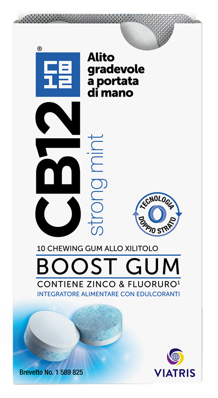 CB12 BOOST 10 CHEWING-GUM ZINCO E FLUORURO NEW FORMULATION - farmasconti.eu