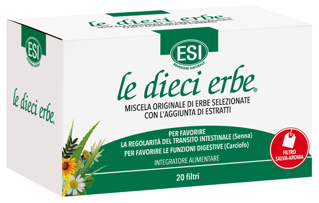 ESI LE DIECI ERBE TISANA 20 FILTRI - farmasconti.eu