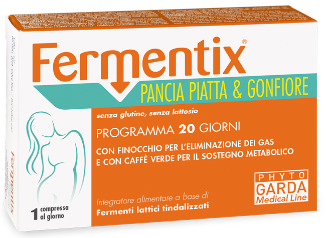 FERMENTIX PANCIA PIATTA E GONFIORE 20 COMPRESSE - farmasconti.eu