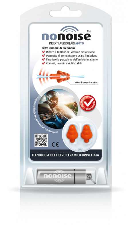 NONOISE MOTO INSERTO AURICOLARE 2 TAPPI - farmasconti.eu