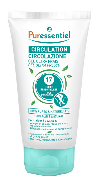 PURESSENTIEL GEL ULTRA FRESCO CIRCOLAZIONE 17 OLI ESSENZIALI 125 ML - farmasconti.eu