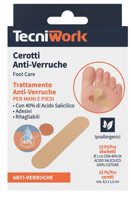 CEROTTO ANTI VERRUCHE PIEDI 15 + 15 PEZZI - farmasconti.eu