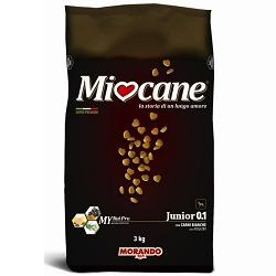 MIOCANE JUNIOR 0,1 CARNI BIANCHE 3 KG - farmasconti.eu