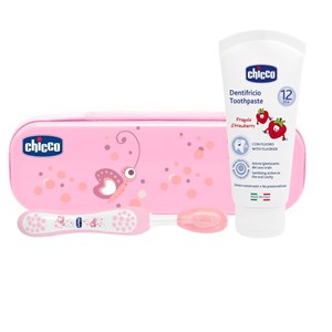 CHICCO SET DENTALE ROSA CON FLUORO - farmasconti.eu