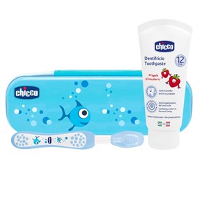 CHICCO SET DENTALE AZZURRO CON FLUORO - farmasconti.eu