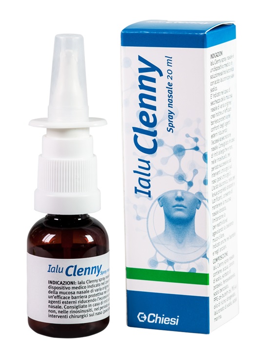 IALU CLENNY SPRAY NASALE SOLUZIONE SALINA ISOTONICA CON ACIDO IALURONICO E SALE SODICO 20 ML - farmasconti.eu