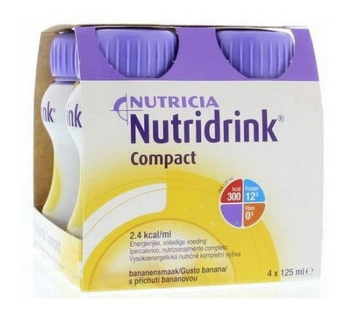 NUTRICIA NUTRIDRINK COMPACT GUSTO BANANA 4 BOTTIGLIE DA 125 ML - farmasconti.eu
