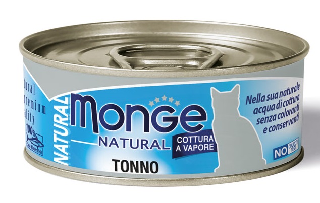 MONGE NATURAL QUALITY GATTO MONGE NATURAL TONNO DELL'ATLANTICO 80 G - farmasconti.eu