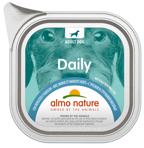 DAILY MENU DOGS MERLUZZO/FAGIOLINI 100 G - farmasconti.eu