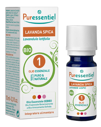 PURESSENTIEL LAVANDA SPICA OLIO ESSENZIALE BIO 10 ML - farmasconti.eu