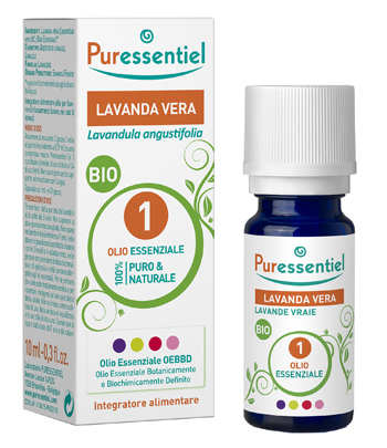 PURESSENTIEL LAVANDA VERA OLIO ESSENZIALE BIO 10 ML - farmasconti.eu