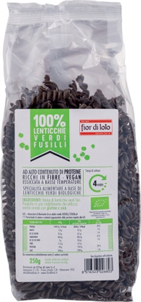 FUSILLI DI LENTICCHIE VERDI BIO 250 G - farmasconti.eu