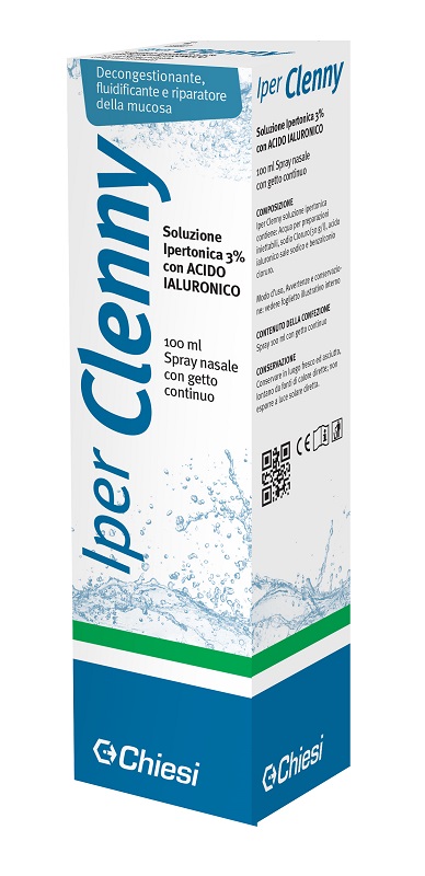 IPER CLENNY SPRAY NASALE EROGAZIONE CONTINUA SOLUZIONE IPERTONICA CON ACIDO IALURONICO 100 ML - farmasconti.eu