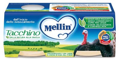 OMOGENEIZZATO MELLIN TACCHINO 2X120 G - farmasconti.eu