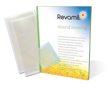 REVAMIL GARZE IMBEVUTE DI MIELE 10X10 CM 10 PEZZI - farmasconti.eu