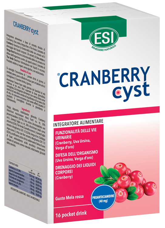 ESI CRANBERRY CYST POCKET DRINK 16 BUSTINE - farmasconti.eu