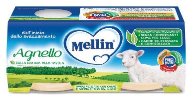 MELLIN OMOGENEIZZATO AGNELLO 2 X 120 G - farmasconti.eu